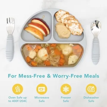 Bumkins Baby Suction Plate - Perfect for Toddler Meals