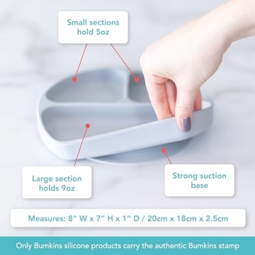 Bumkins Baby Suction Plate - Perfect for Toddler Meals