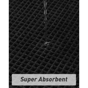 AMOAMI Upgraded Waffle Bath Mat for Stylish Comfort