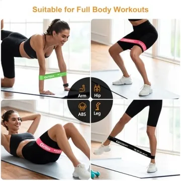 Gritin Resistance Bands - 5 Pack with Carry Bag