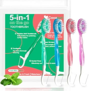 Portable 5 in 1 Toothbrush - Fresh Breath Anywhere