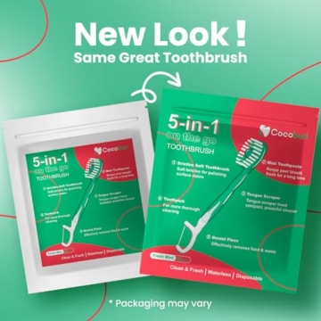 Portable 5 in 1 Toothbrush - Fresh Breath Anywhere