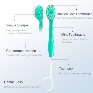Portable 5 in 1 Toothbrush - Fresh Breath Anywhere