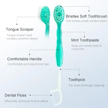 Portable 5 in 1 Toothbrush - Fresh Breath Anywhere