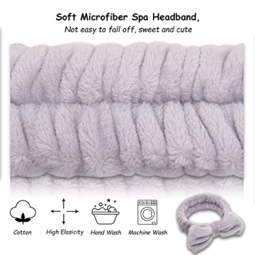 AiMHariacc Cute Bow Headband Set for Skincare and Spa