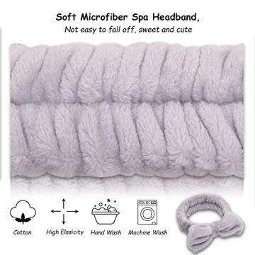 AiMHariacc Cute Bow Headband Set for Skincare and Spa