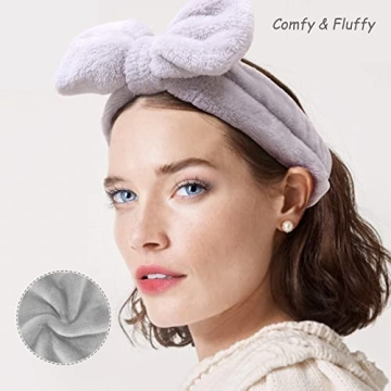 AiMHariacc Cute Bow Headband Set for Skincare and Spa