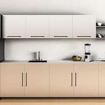 Ravinte 18 Pack 12-3/5 Inch Kitchen Square Cabinet Handles Matte Black Cabinet Pulls Black Drawer Pulls Kitchen Cabinet Hardware Kitchen Handles for Cabinets Cupboard Handles Drawer Handles