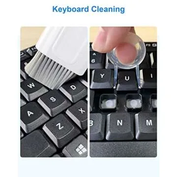 [8 in 1] Cleaner Kit for Airpod,Supfine Cleaning Pen with Brush for Airpods Pro,Multi-Function Cleaner Kit for Earbuds,Earphone,iPod,Keyboard,iPhone,ipad,Laptop(White)