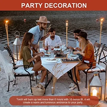 8 Pack Durable Torch Canisters for Stylish Outdoor Lighting