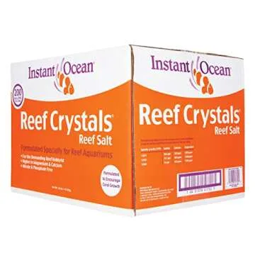 Instant Ocean Reef Crystals Reef Salt For 200 Gallons, Enriched Formulation For Aquariums, 25600 Fl Oz (Pack of 1)