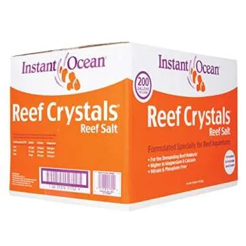 Instant Ocean Reef Crystals Reef Salt For 200 Gallons, Enriched Formulation For Aquariums, 25600 Fl Oz (Pack of 1)