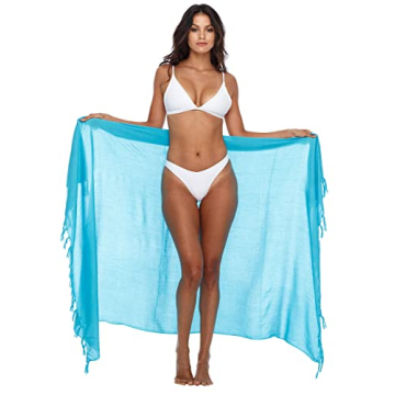 Shu-Shi Womens Beach Cover Up Sarong Swimsuit Cover-Up, Tosca, One Size,Tosca,One Size