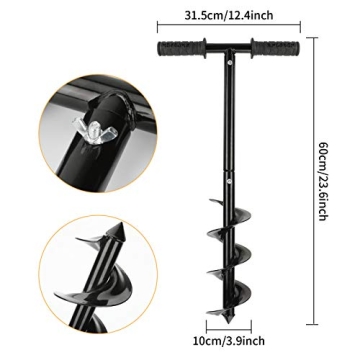 Laelr Garden Auger Drill Non-Slip Handle Efficient Planting