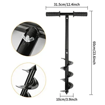 Laelr Garden Auger Drill Non-Slip Handle Efficient Planting