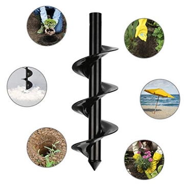 Laelr Garden Auger Drill Non-Slip Handle Efficient Planting