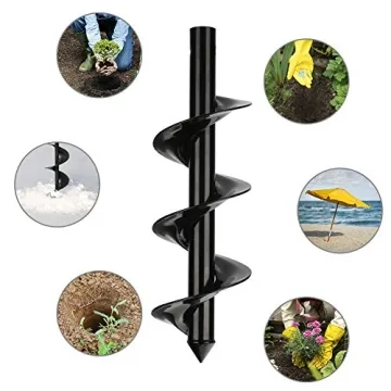 Laelr Garden Auger Drill Non-Slip Handle Efficient Planting