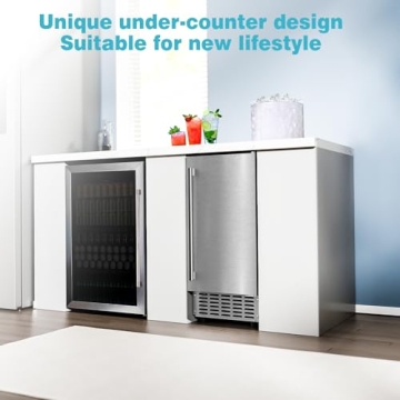 Nugget Ice Maker - 66Lbs/Day Commercial Ice Machine