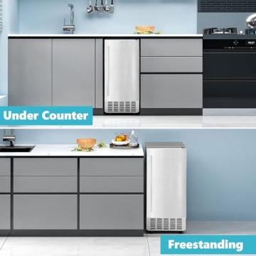 Nugget Ice Maker - 66Lbs/Day Commercial Ice Machine