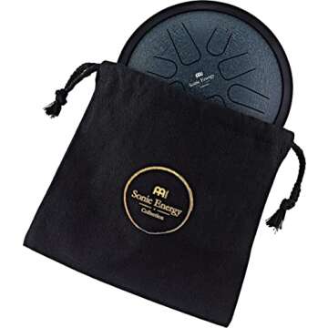 Meinl Sonic Energy Steel Tongue Drum 8 Notes 7" with Mallets, Bag — Sound Healing Instrument for Musical Education, Meditation, ASMR, Yoga