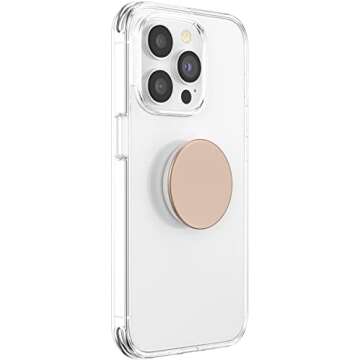 PopSockets Phone Grip with Expanding Kickstand, Solid PopGrip - Rose Gold