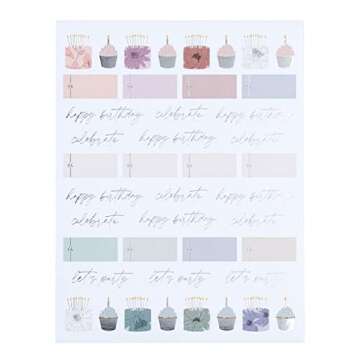 7" x 9" Sticker Pack - In Bloom. 4 Foiled Sticker Sheets with Various Designs. Fun and Function Designs to Optimize Life Planner Organization by Erin Condren.