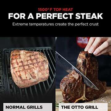 Otto Grill Original Infrared Steak Grill, 1500°F Fast