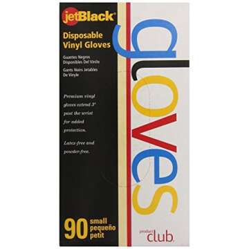Jetblack Vinyl Glove by Product Club - 90 Count Pack