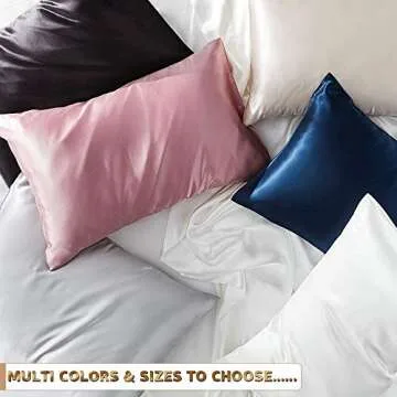 Ravmix 100% Pure Mulberry Silk Pillowcase 30 Momme 900TC for Hair and Skin with Hidden Zipper Both Sides Soft Breathable Silk, Standard Size 20 * 26inch, 1PCS, Ivory White