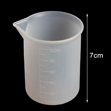 100ml Silicone Measuring Cups for Resin DIY Crafts Non-Stick