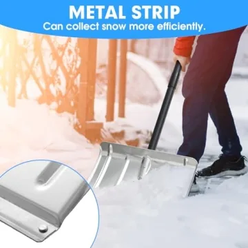 Adjustable Heavy Duty Aluminum Snow Shovel for Winter