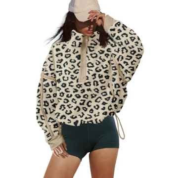 LAMISSCHE Cozy Fleece Half Zip Sweatshirt with Pockets