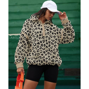 LAMISSCHE Cozy Fleece Half Zip Sweatshirt with Pockets