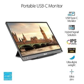 ASUS ZenScreen 15.6” 1080P Portable USB Monitor - Premium Clarity & Portability