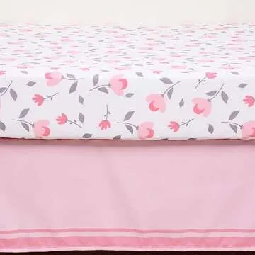Cloele Soft Elephant Baby Crib Bedding Set for Girls