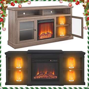 PDGROW LED Flame Effect Light, Flame Lamp 4 Modes USB Rechargeable Fire Lights Indoor Campfire Outdoor Decorative Lantern Hanging Lamps Fireplace Romantic Light for Home Party Camping Bar