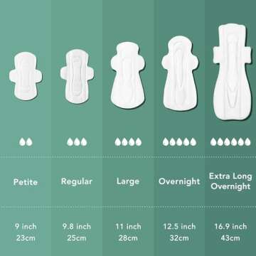 Rael Pads for Women, Organic Cotton Cover - Period Pads with Wings, Feminine Care, Sanitary Napkins, Heavy Absorbency, Unscented (Large, 48 Count)