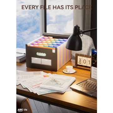 ABC Life Accordion File Organizer for Efficient Document Storage