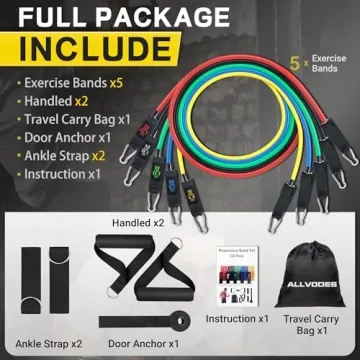 Adjustable Resistance Bands Set for Comprehensive Workouts