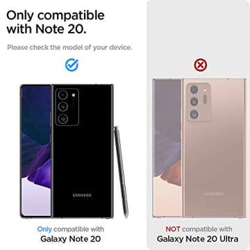 Spigen Ultra Hybrid S Designed for Samsung Galaxy Note 20 Case (2020) - Crystal Clear