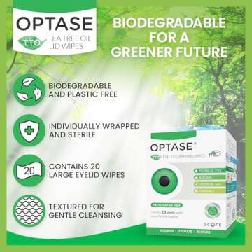 OPTASE TTO Eyelid Wipes - Relief for Dry Eyes