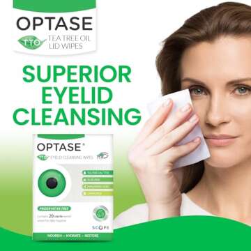 OPTASE TTO Eyelid Wipes - Relief for Dry Eyes