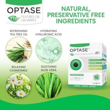 OPTASE TTO Eyelid Wipes - Relief for Dry Eyes