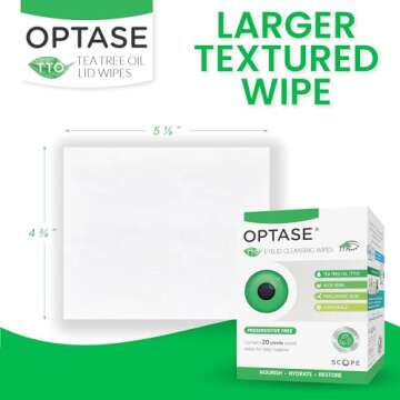 OPTASE TTO Eyelid Wipes - Relief for Dry Eyes