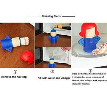 Microwave Cleaner Angry Mom with Fridge Odor Absorber Cool Mom(2pcs)