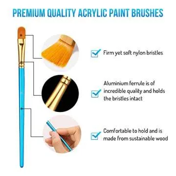 Sooez 30Pcs Art Paint Brushes Set for All Artists