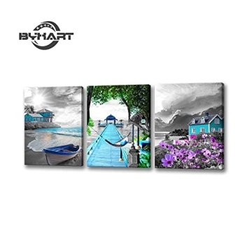 Vibrant BYXART 3 Piece Canvas Wall Art for Décor