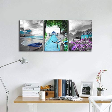 Vibrant BYXART 3 Piece Canvas Wall Art for Décor