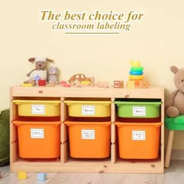 Jeyiour 100 Pcs Durable Transparent Label Holders