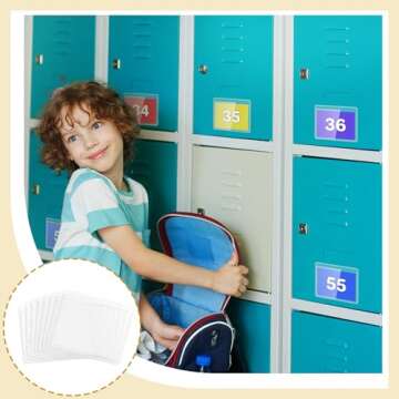 Jeyiour 100 Pcs Durable Transparent Label Holders